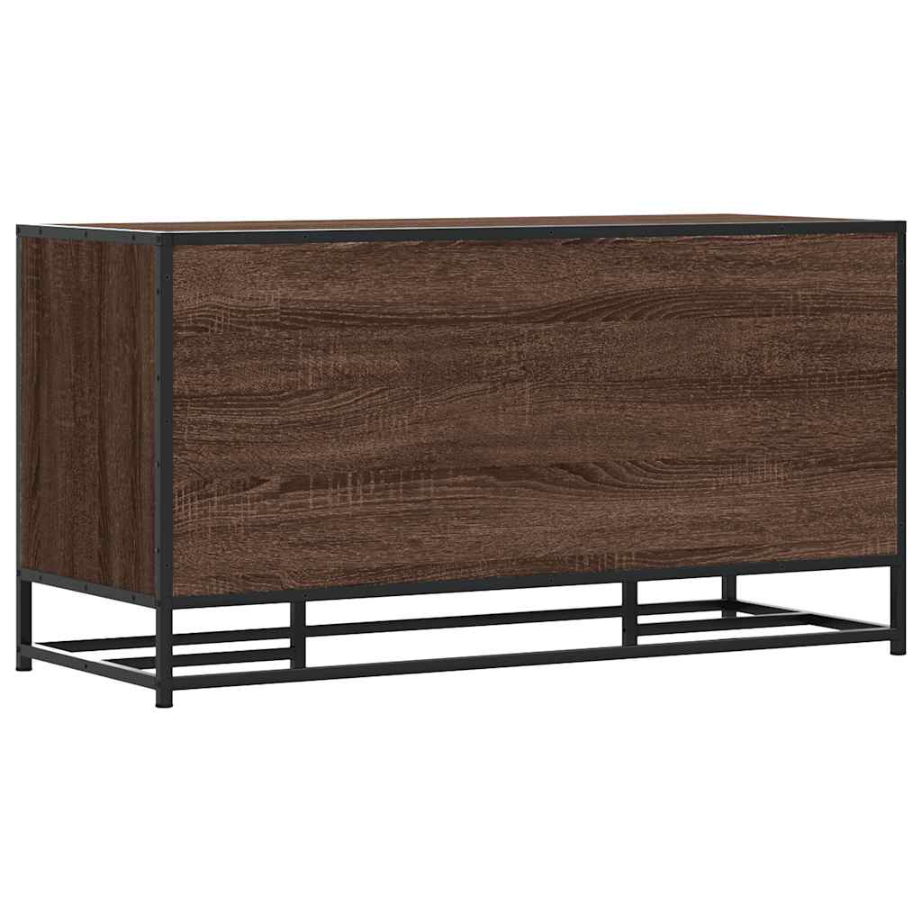 Shoe Bench 100X40X53.5 Cm Engineered Wood And Metal