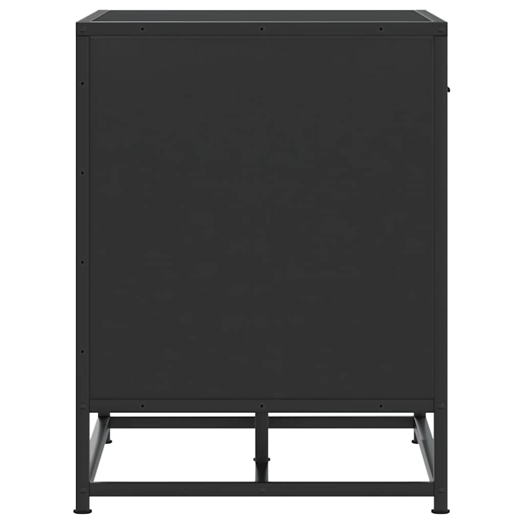 Storage & Entryway Benches Shoe Bench 60X40X53.5 Cm Engineered Wood Metal Black