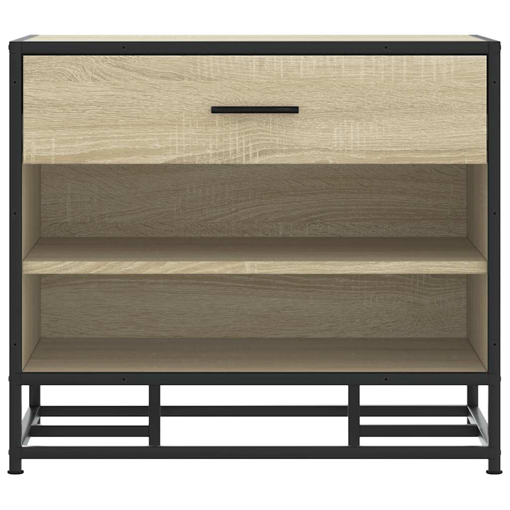 Storage & Entryway Benches Shoe Bench 60X40X53.5 Cm Engineered Wood Metal Black
