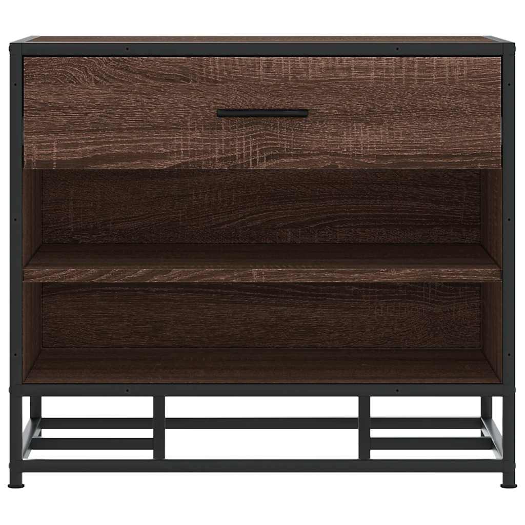 Shoe Bench 60X40X53.5 Cm Engineered Wood And Metal