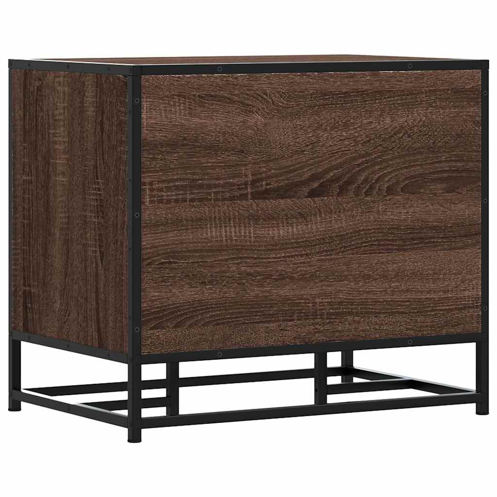 Shoe Bench 60X40X53.5 Cm Engineered Wood And Metal