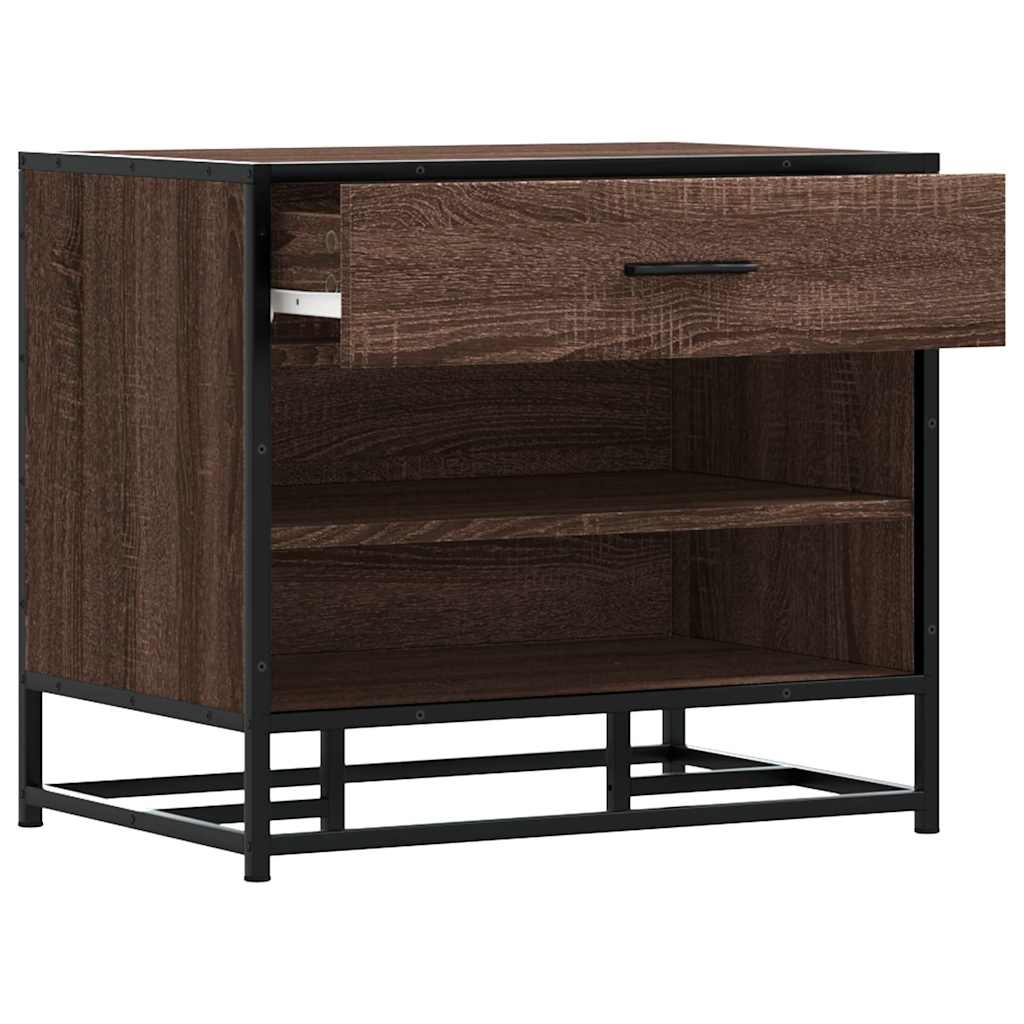Shoe Bench 60X40X53.5 Cm Engineered Wood And Metal