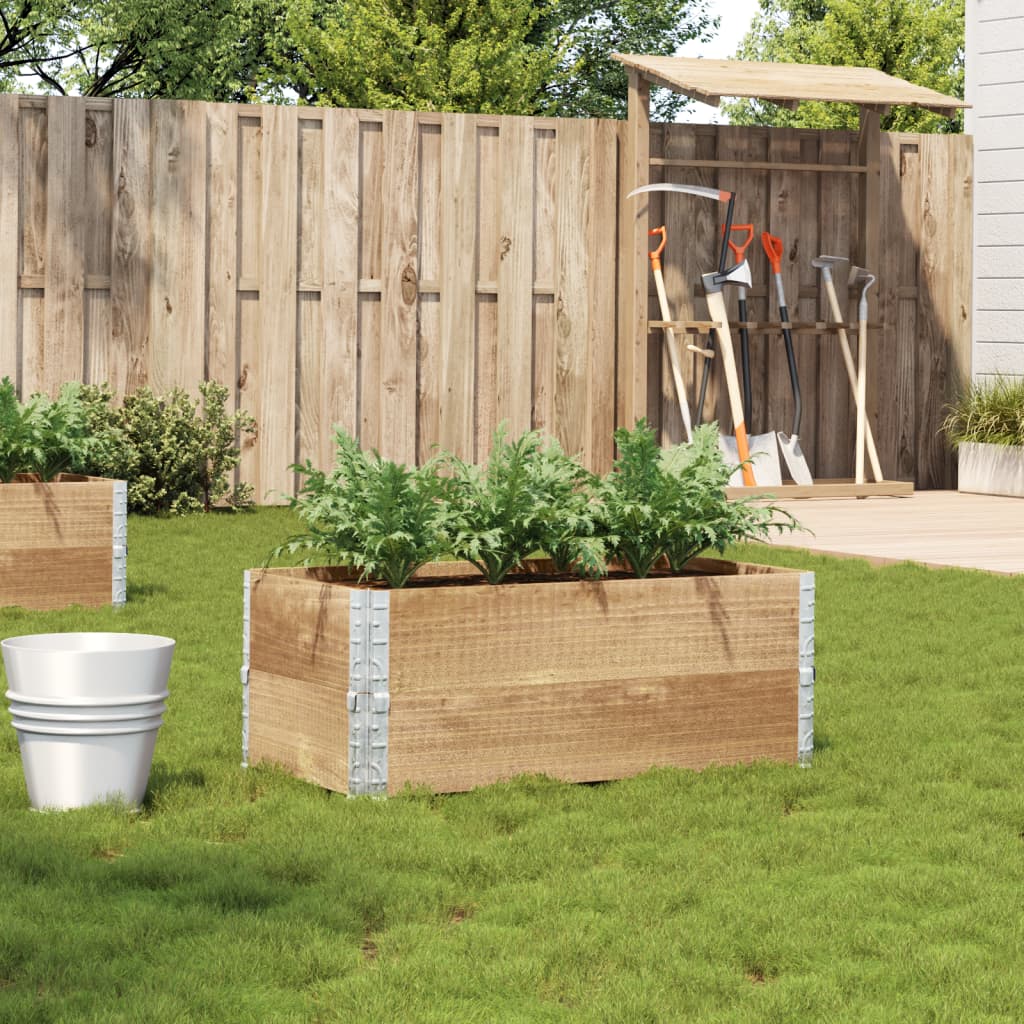 Garden Planter 80X60 Cm Solid Wood Pine