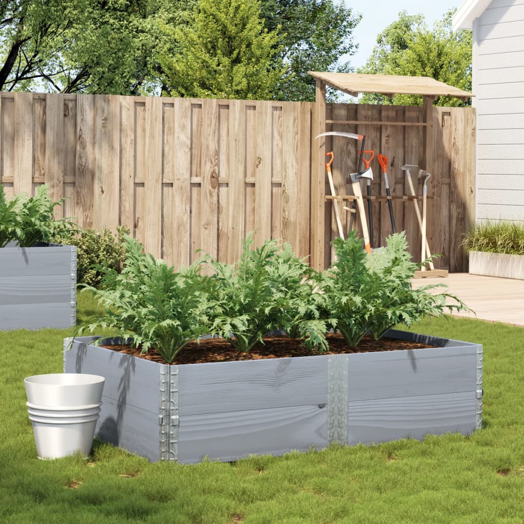 Garden Planter 80X60 Cm Solid Wood Pine