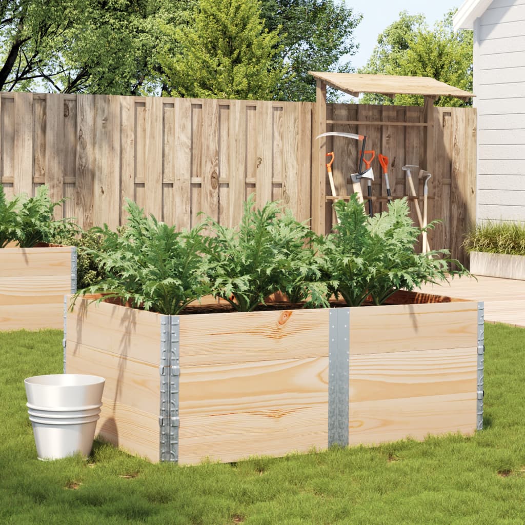 Garden Planter 80X60 Cm Solid Wood Pine
