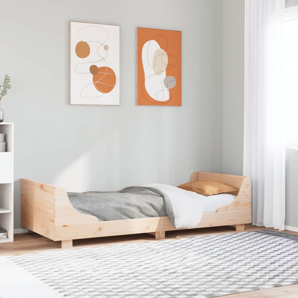 Bed Frame Without Mattress Solid Wood Pine
