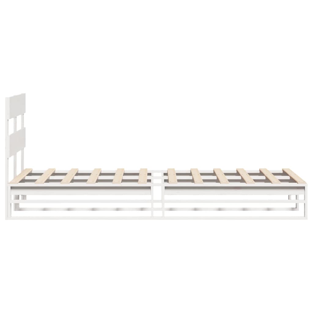Bed Frame Without Mattress Solid Wood Pine