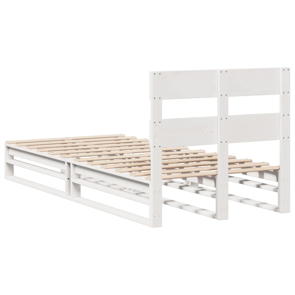 Bed Frame Without Mattress Solid Wood Pine