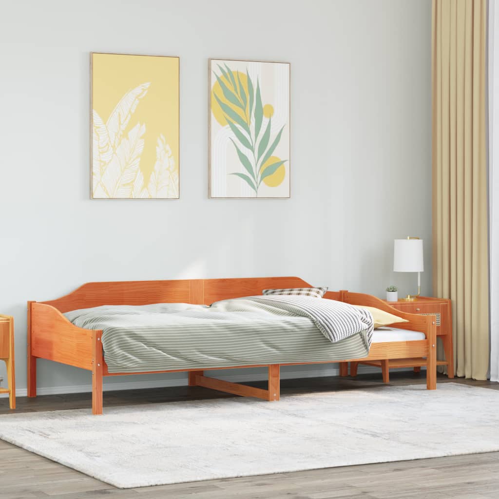 Bed Frame Without Mattress Solid Wood Pine