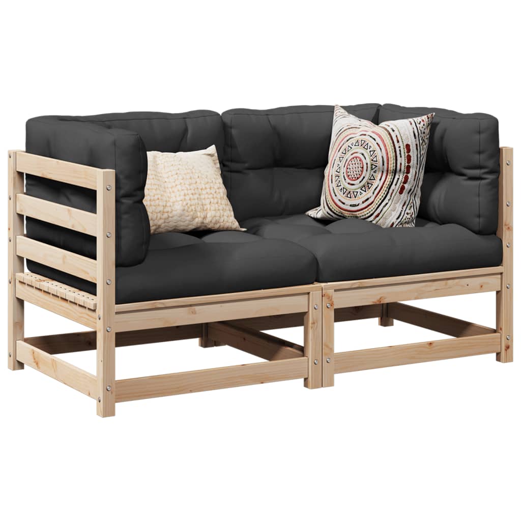2 Piece Garden Sofa Set Impregnated Wood Pine