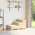 3-Tier Raised Bed Brown 120X80 Cm Solid Wood Pine