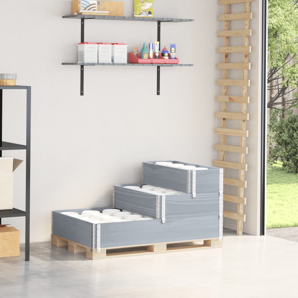 3-Tier Raised Bed Brown 120X80 Cm Solid Wood Pine