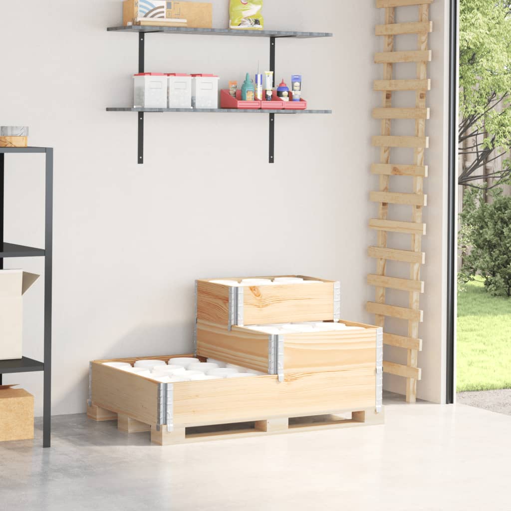 3-Tier Raised Bed Brown 120X80 Cm Solid Wood Pine