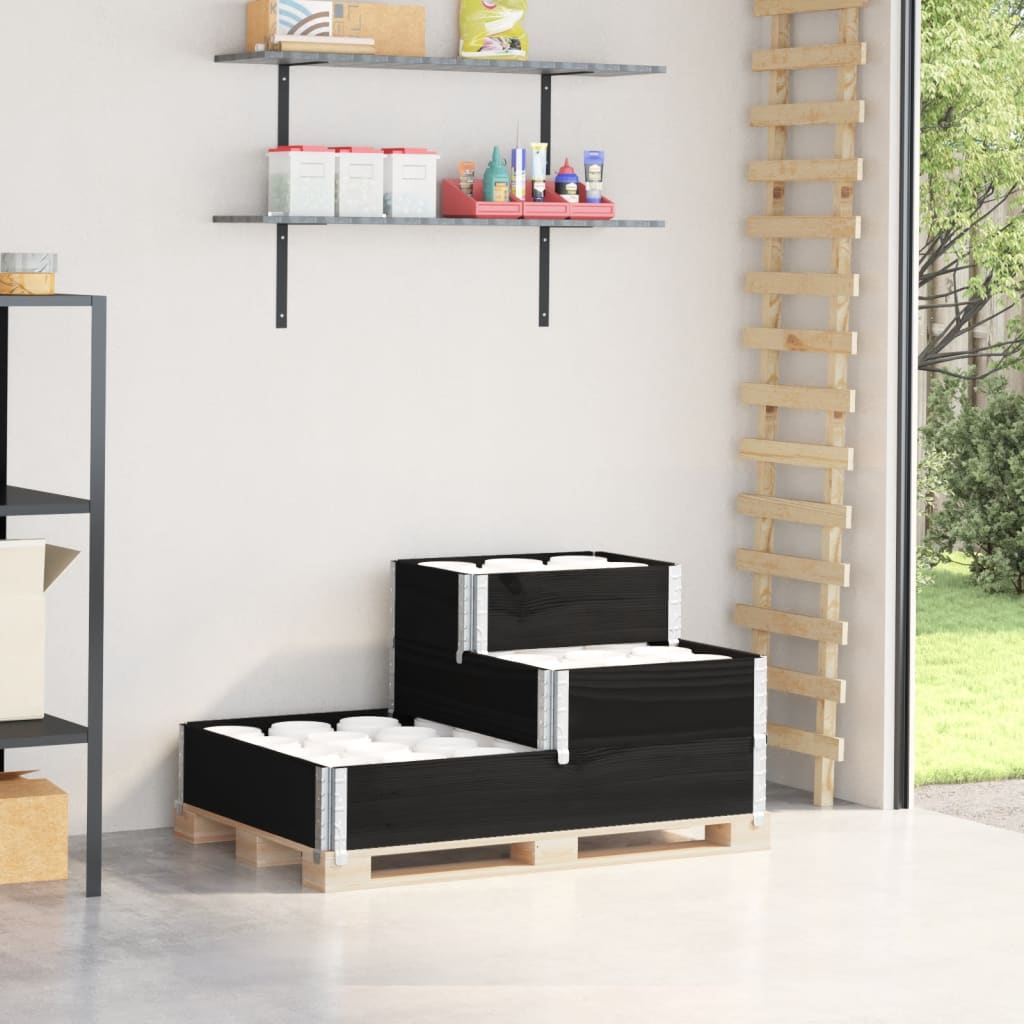 3-Tier Raised Bed Brown 120X80 Cm Solid Wood Pine