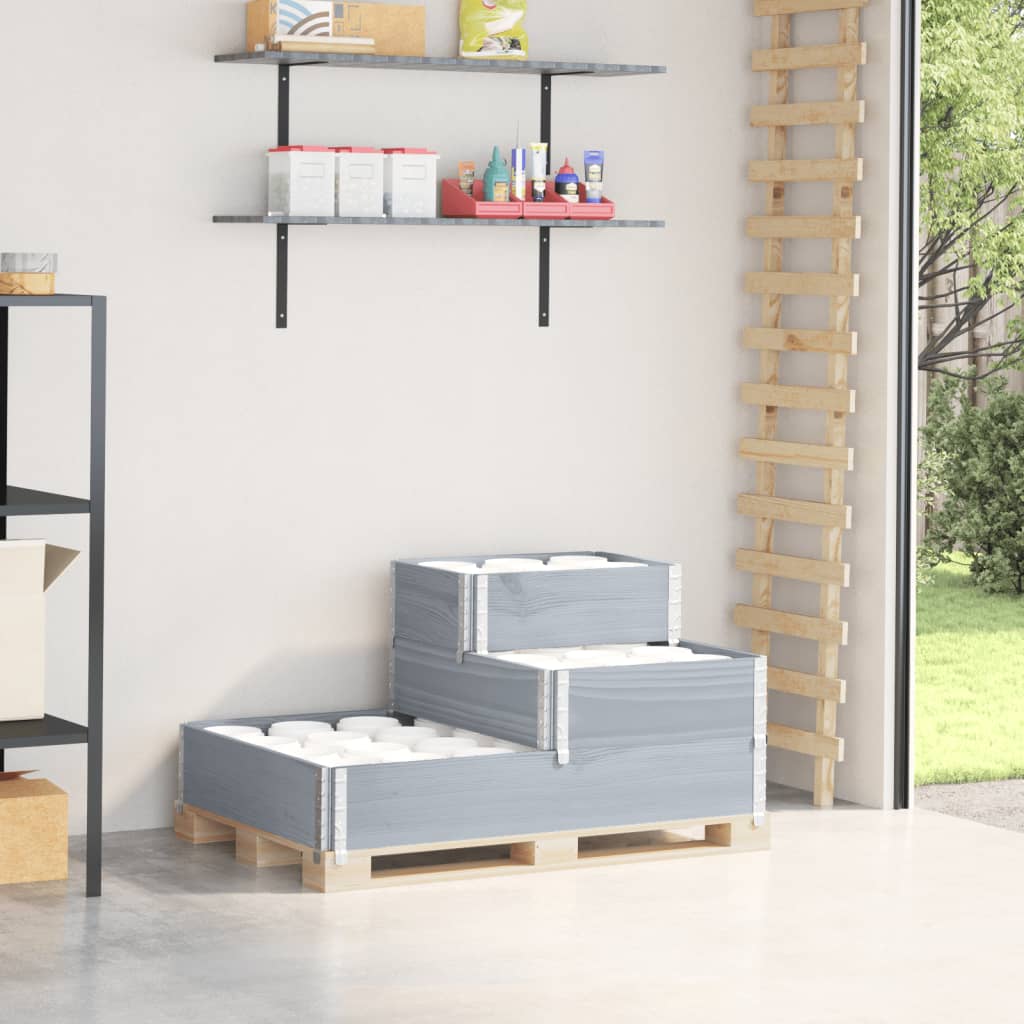 3-Tier Raised Bed Brown 120X80 Cm Solid Wood Pine