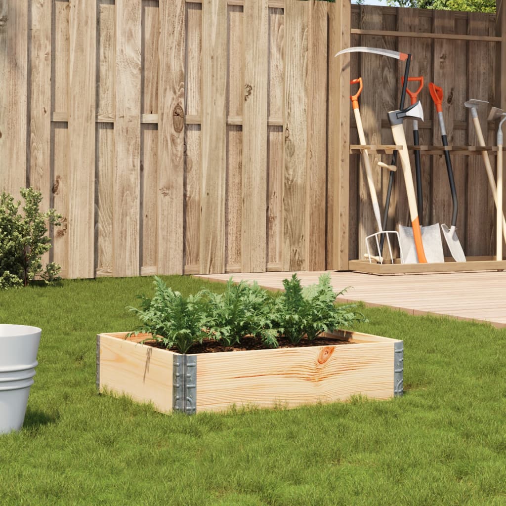 Garden Planter 80X60 Cm Solid Wood Pine