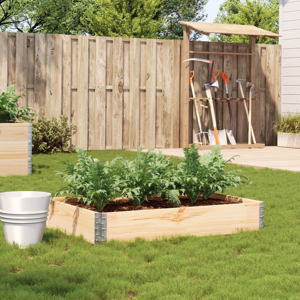 Garden Planter 80X60 Cm Solid Wood Pine