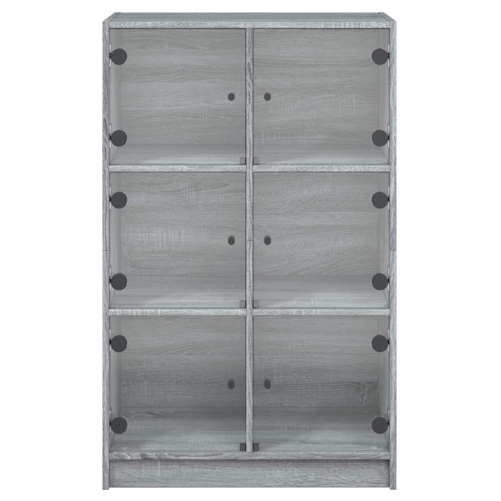 Highboard With Doors 68X37X109 Cm Engineered Wood