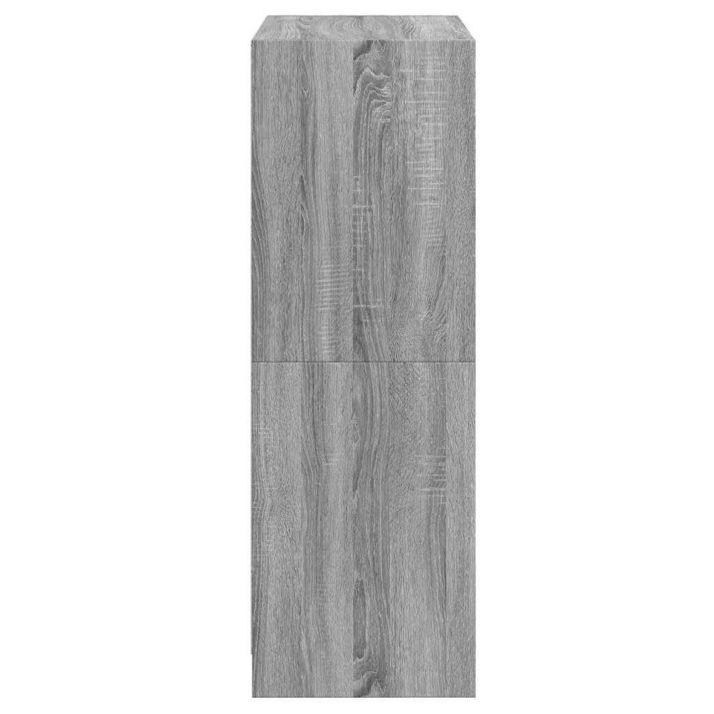 Highboard With Doors 68X37X109 Cm Engineered Wood