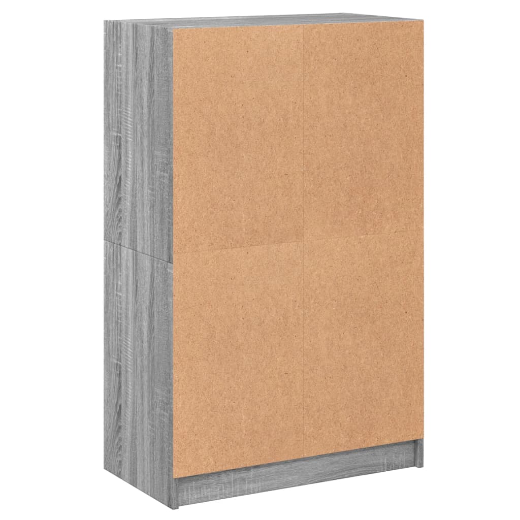 Highboard With Doors 68X37X109 Cm Engineered Wood
