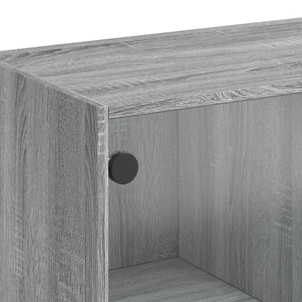 Highboard With Doors 68X37X109 Cm Engineered Wood