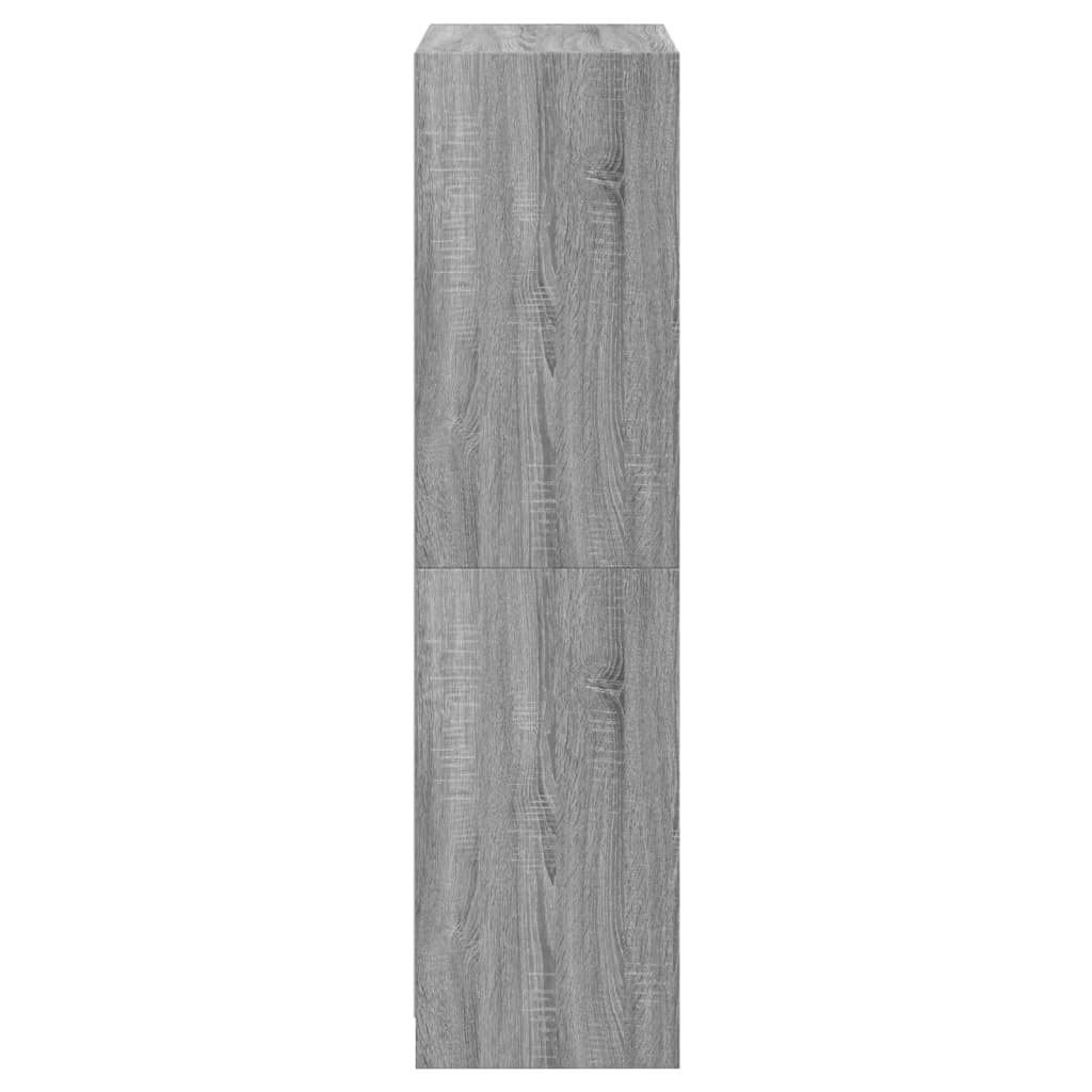 Highboard With Doors 68X37X142 Cm Engineered Wood