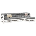 5 Piece Garden Sofa Set Solid Wood Pine