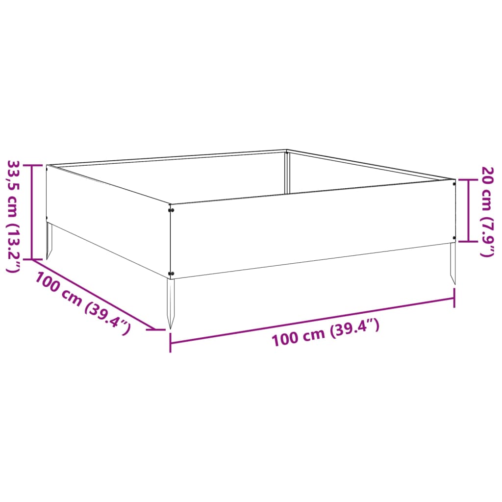 Garden Raised Bed Anthracite
