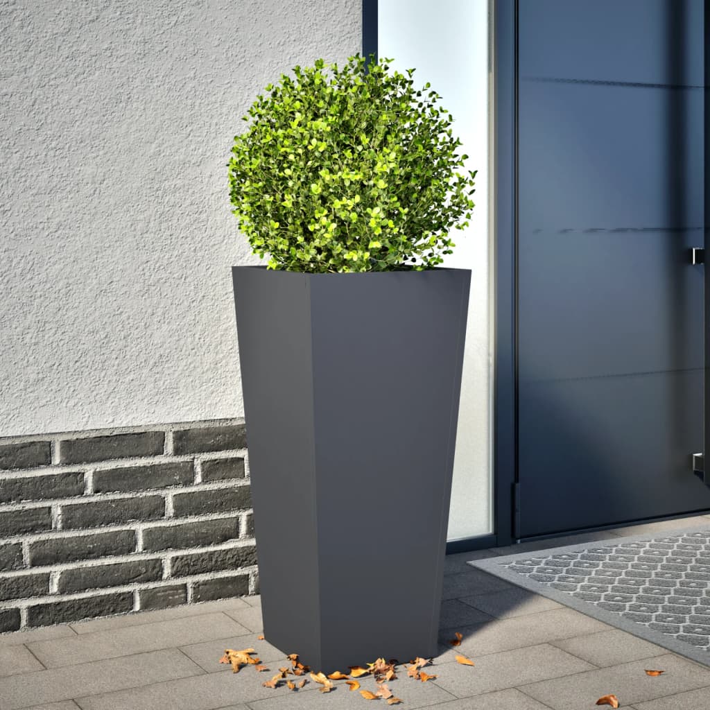 Garden Planter Anthracite Steel