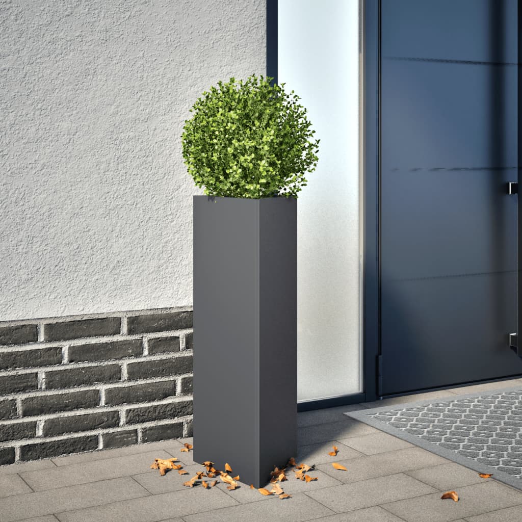 Garden Planters 2 Pcs Triangular Galvanized Steel