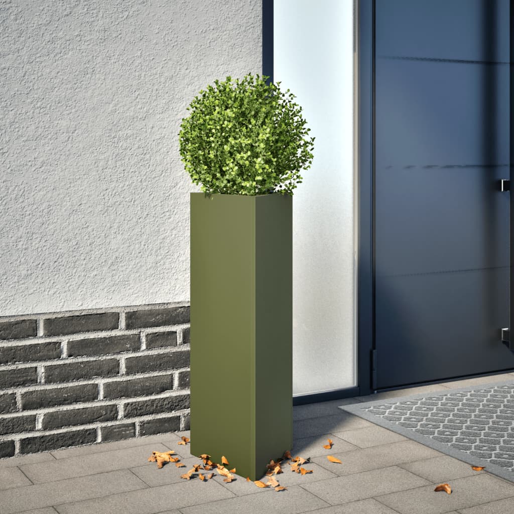 Garden Planters 2 Pcs Triangular Galvanized Steel