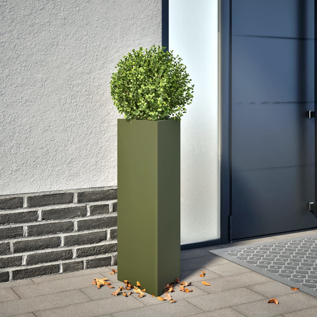 Garden Planters 2 Pcs Triangular Galvanized Steel