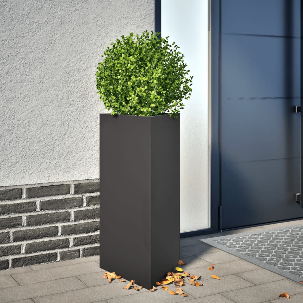 Garden Planters 2 Pcs Triangular Galvanized Steel
