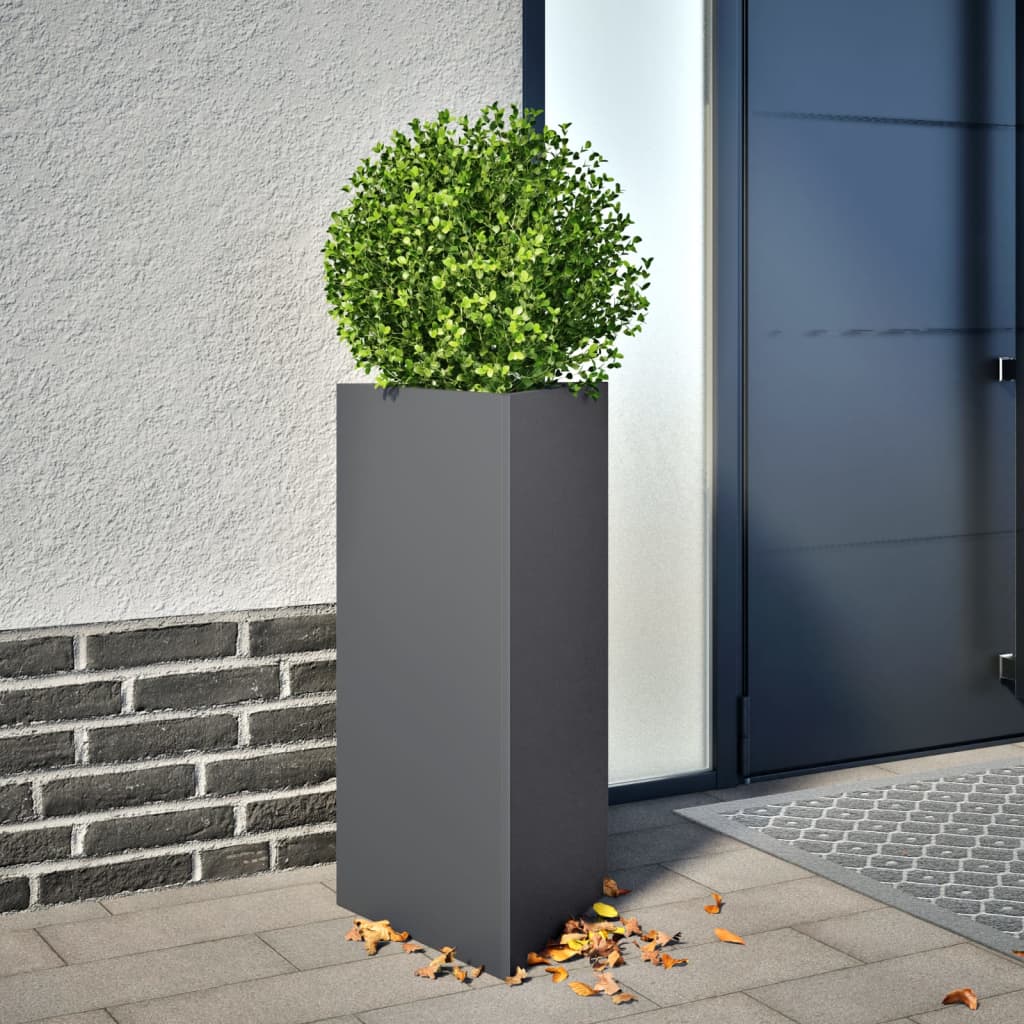 Garden Planters 2 Pcs Triangular Galvanized Steel