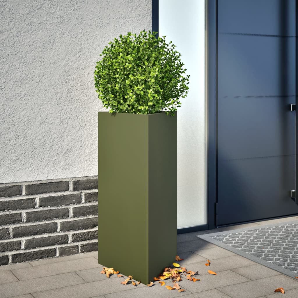 Garden Planters 2 Pcs Triangular Galvanized Steel