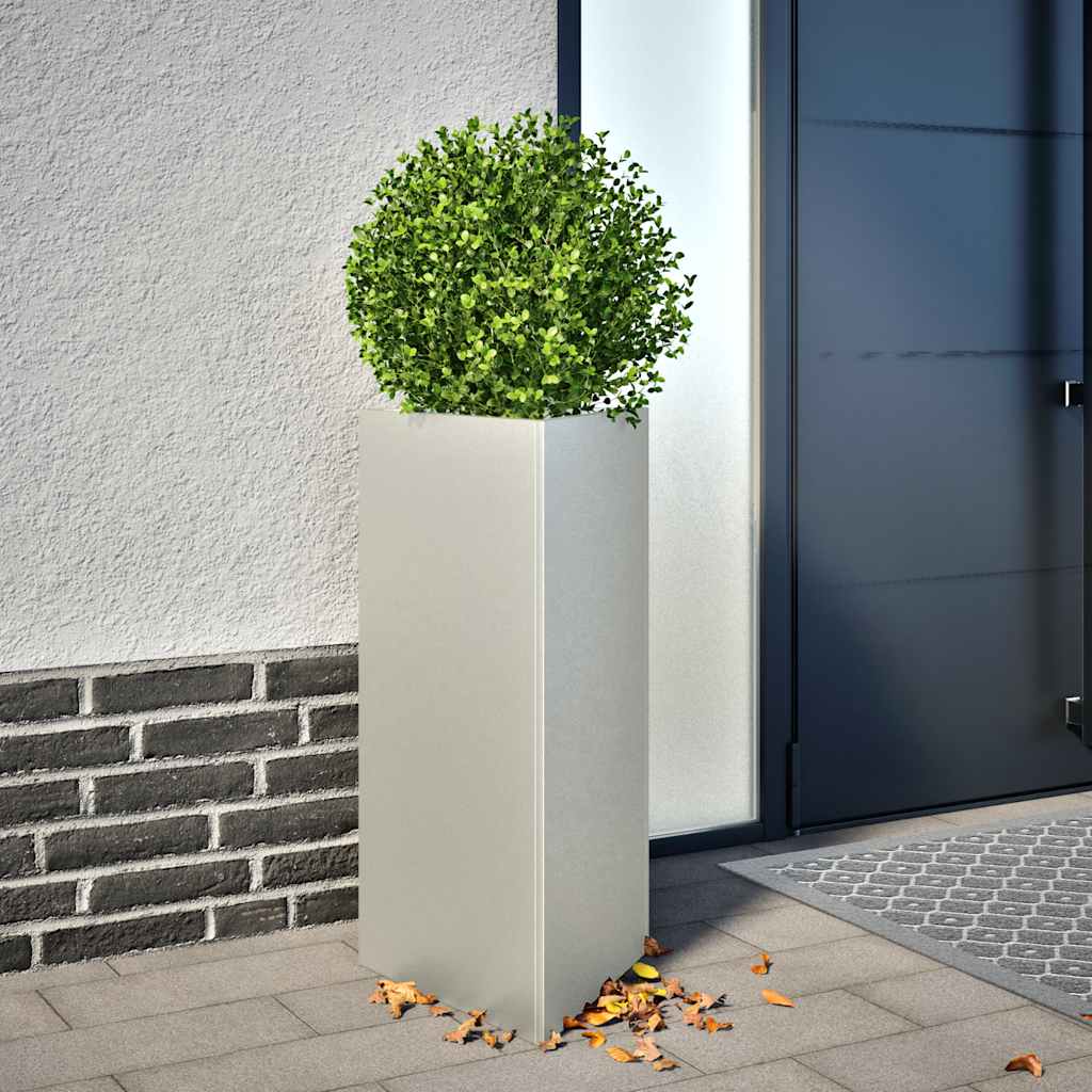 Garden Planters 2 Pcs Triangular Galvanized Steel
