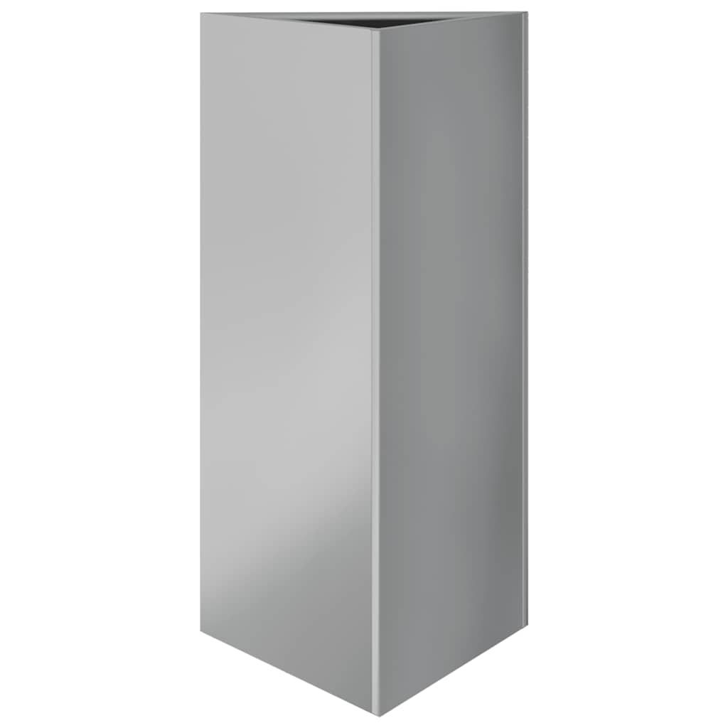 Garden Planters 2 Pcs Triangular Galvanized Steel