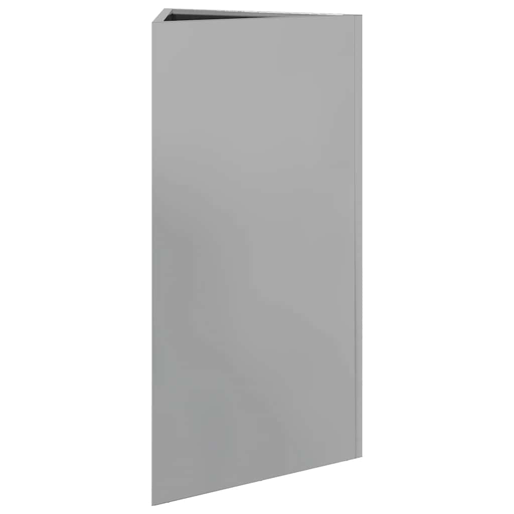 Garden Planters 2 Pcs Triangular Galvanized Steel