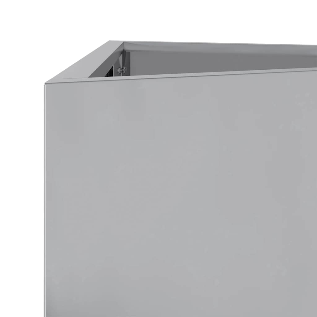 Garden Planters 2 Pcs Triangular Galvanized Steel