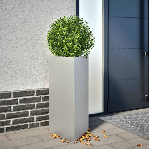 Garden Planters 2 Pcs Triangular Galvanized Steel