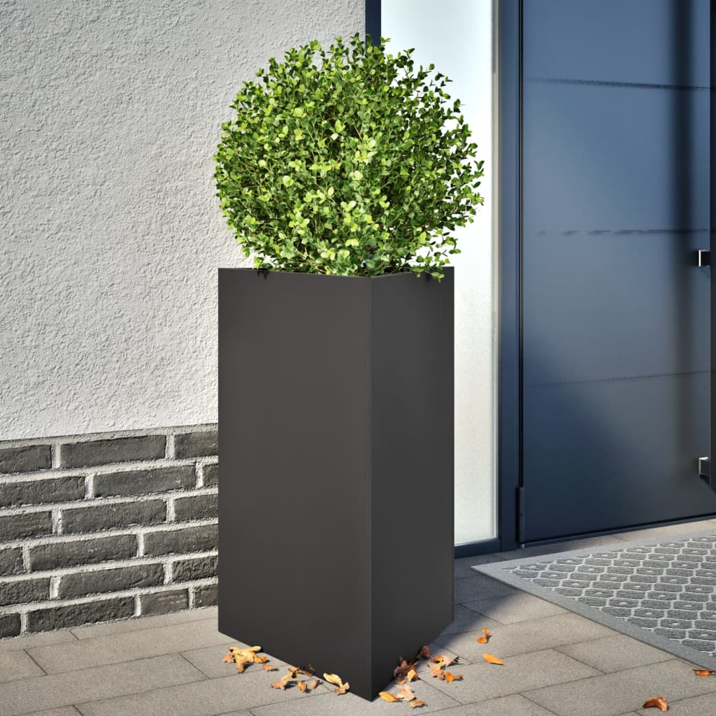 Garden Planters 2 Pcs Triangular Galvanized Steel