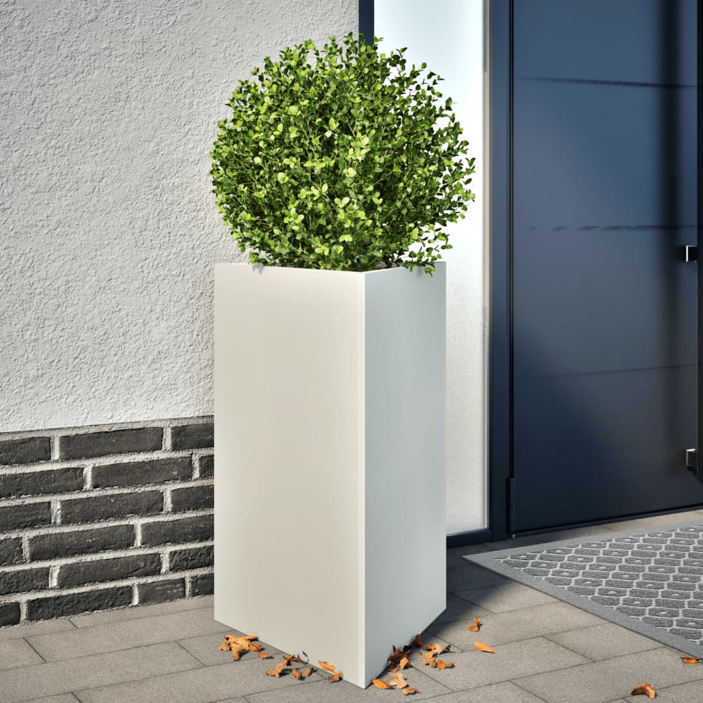 Garden Planters 2 Pcs Triangular Galvanized Steel