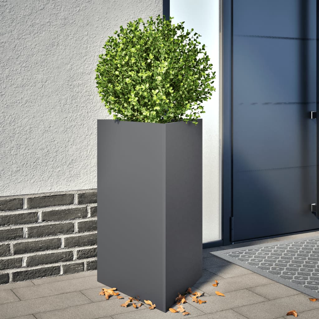 Garden Planters 2 Pcs Triangular Galvanized Steel