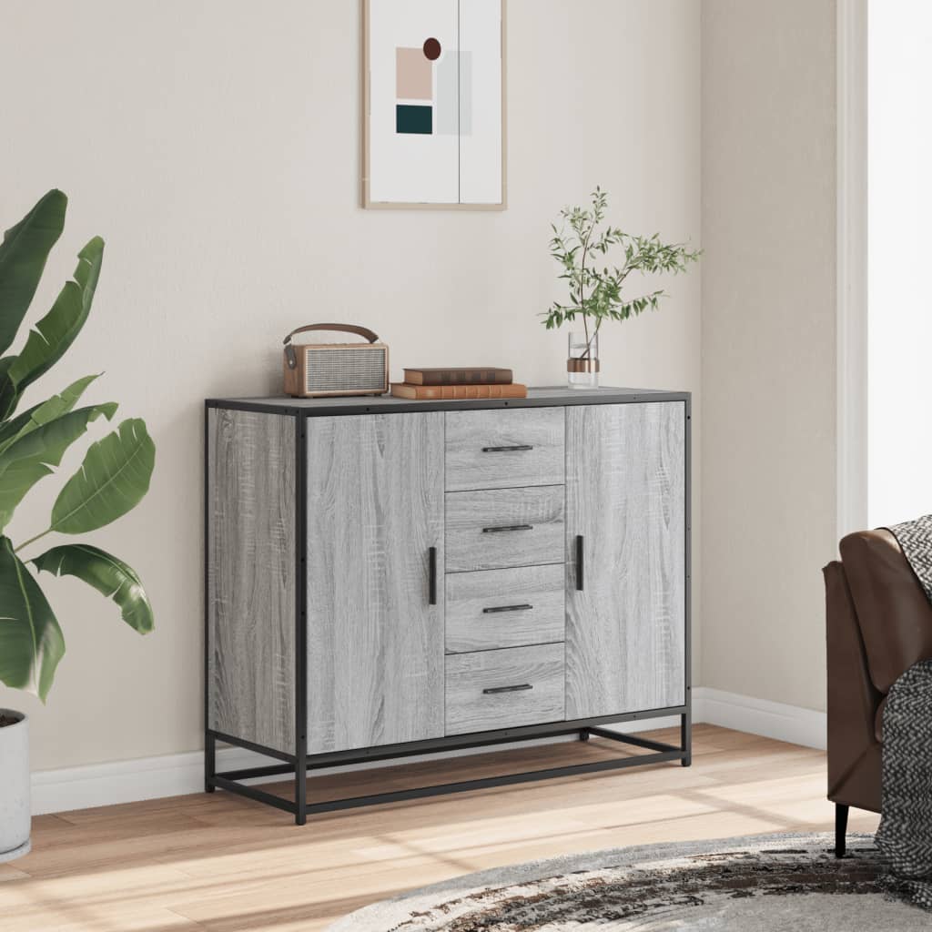 Sideboard 92X35X76 Cm Engineered Wood