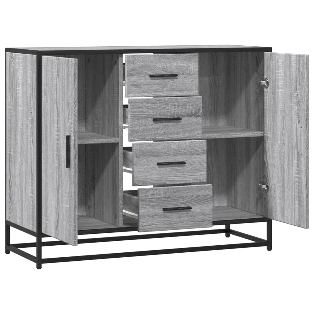 Sideboard 92X35X76 Cm Engineered Wood