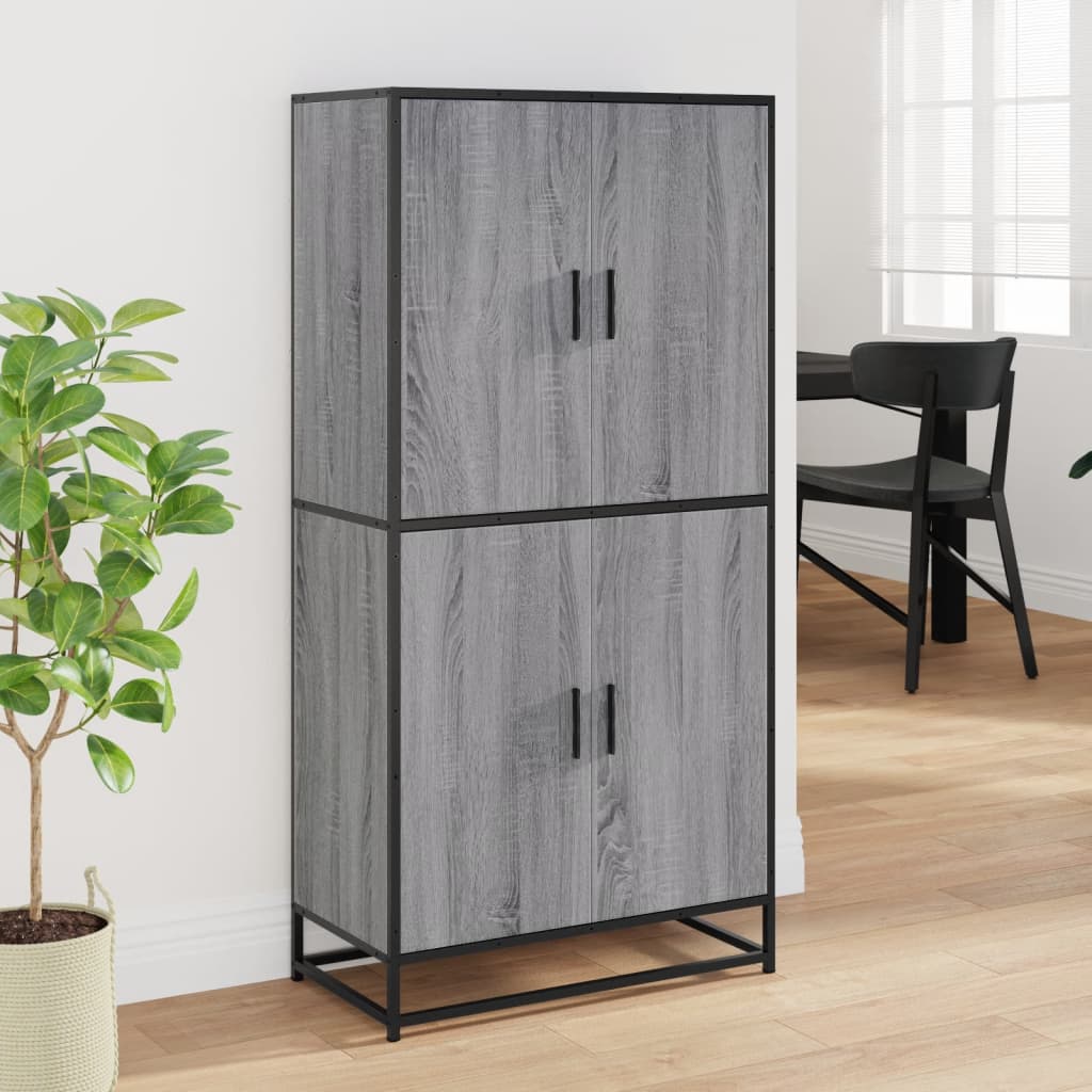 Highboard 68X35X139 Cm Engineered Wood