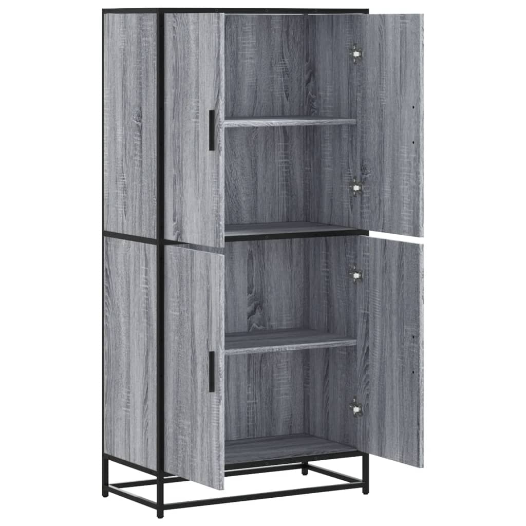 Highboard 68X35X139 Cm Engineered Wood