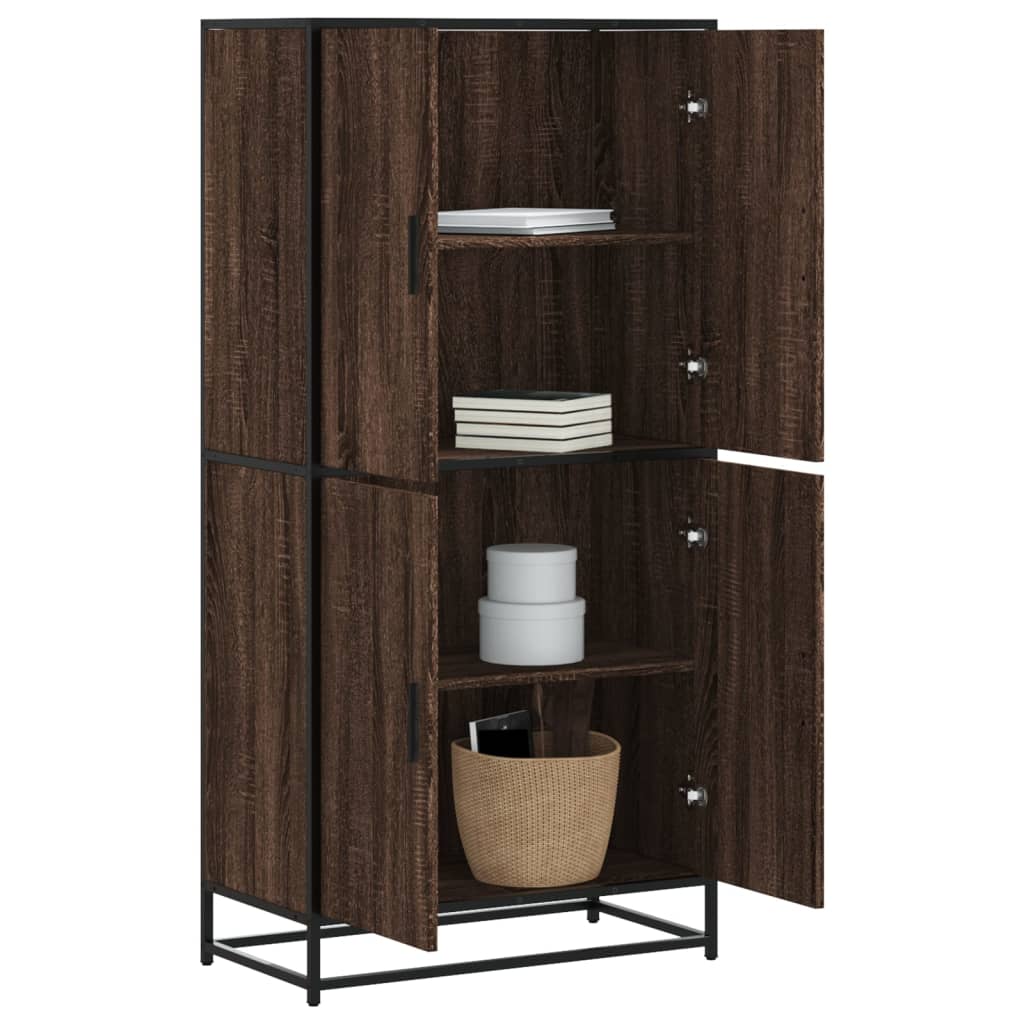 Highboard 68X35X139 Cm Engineered Wood