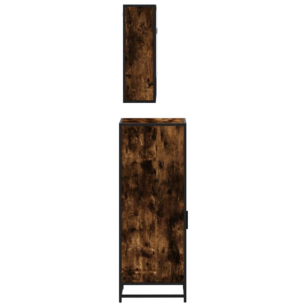 Bathroom Furniture Set 3 Piece Engineered Wood Bathroom Storage Modern Home