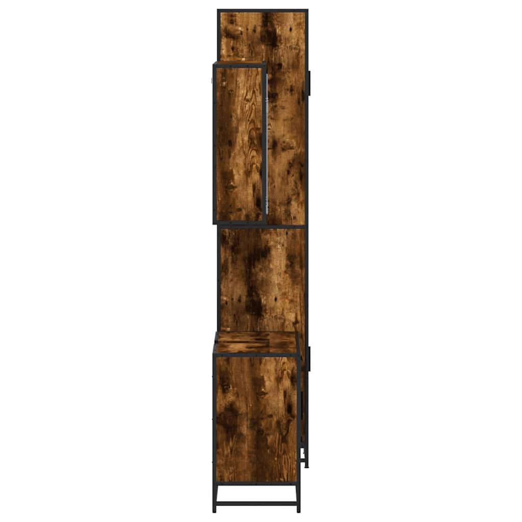 3 Piece Bathroom Furniture Set Engineered Wood